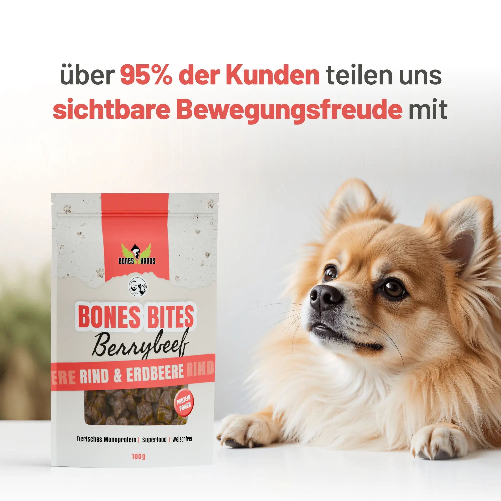BonesBites Berrybeef Leckerlis Boneshands