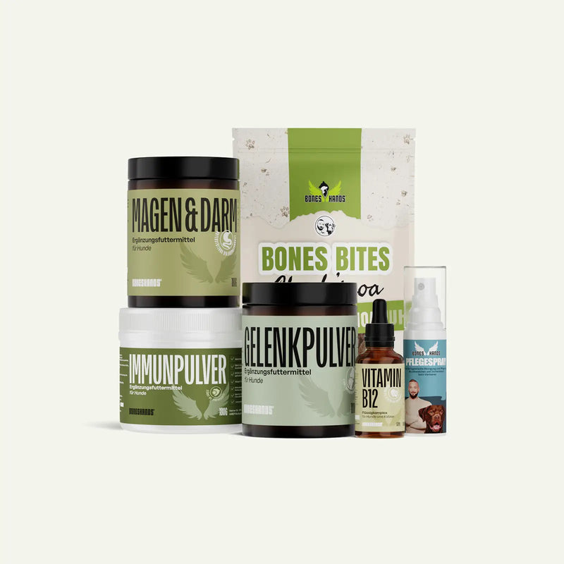 Boneshands Komplettpaket mit Chickinoa Leckerlis