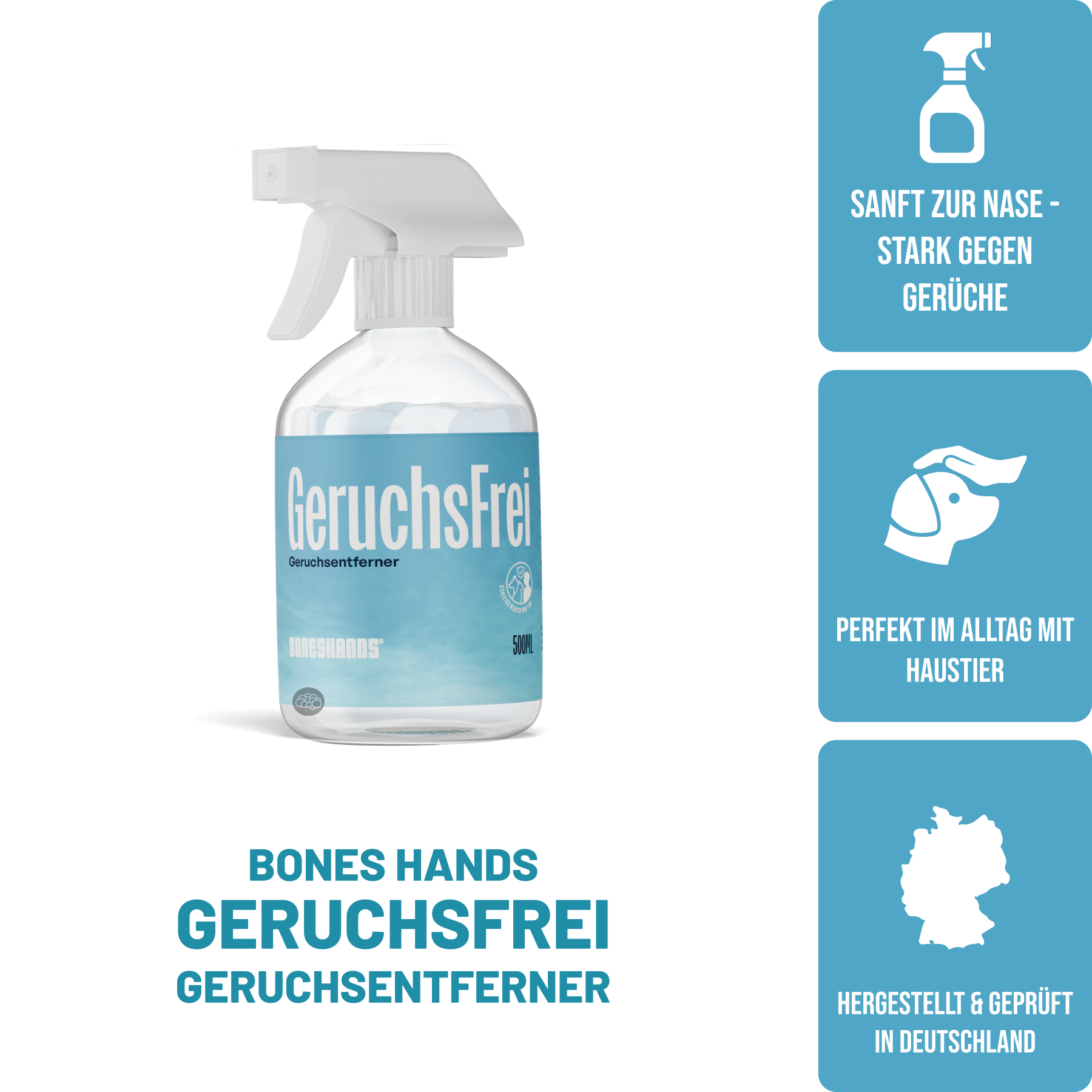 Der Boneshands Geruchsentferner - sanft zur Nase