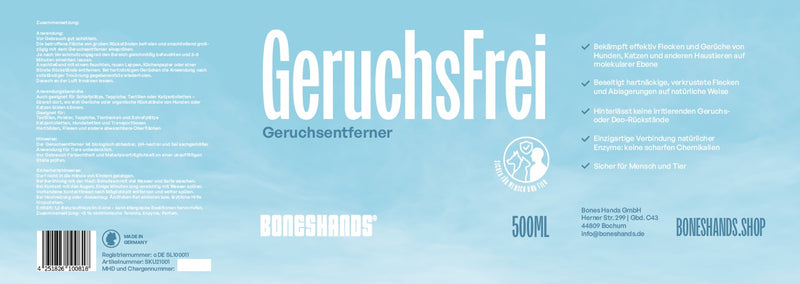 GeruchsFrei - der Boneshands Geruchsentferner