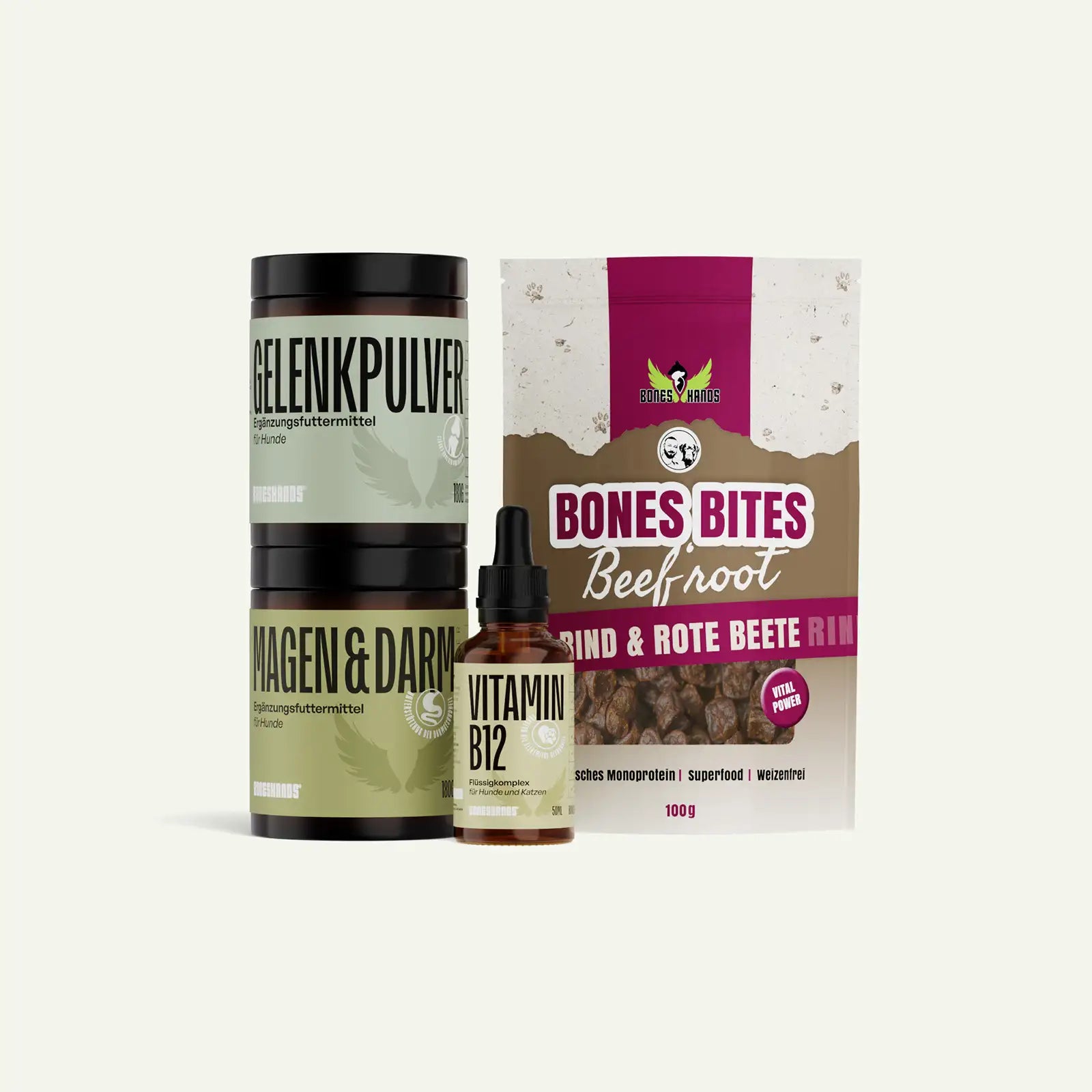 Boneshands Vital Pack mit Beefroot Leckerlis