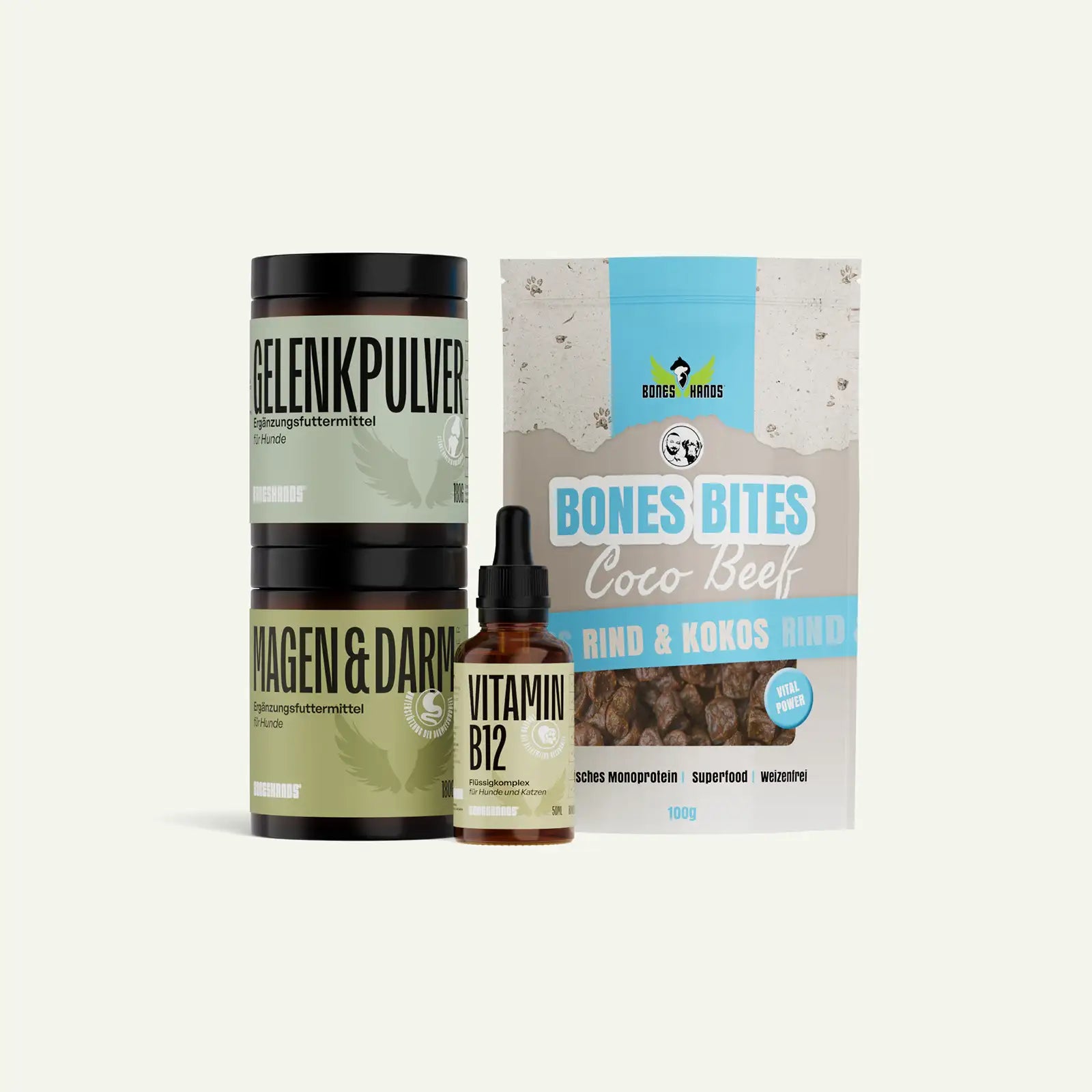 Boneshands Vital Pack mit Cocobeef Leckerlis