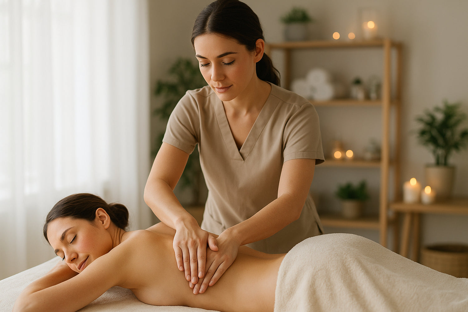 Effleurage Technik Anleitung für entspannende Massage