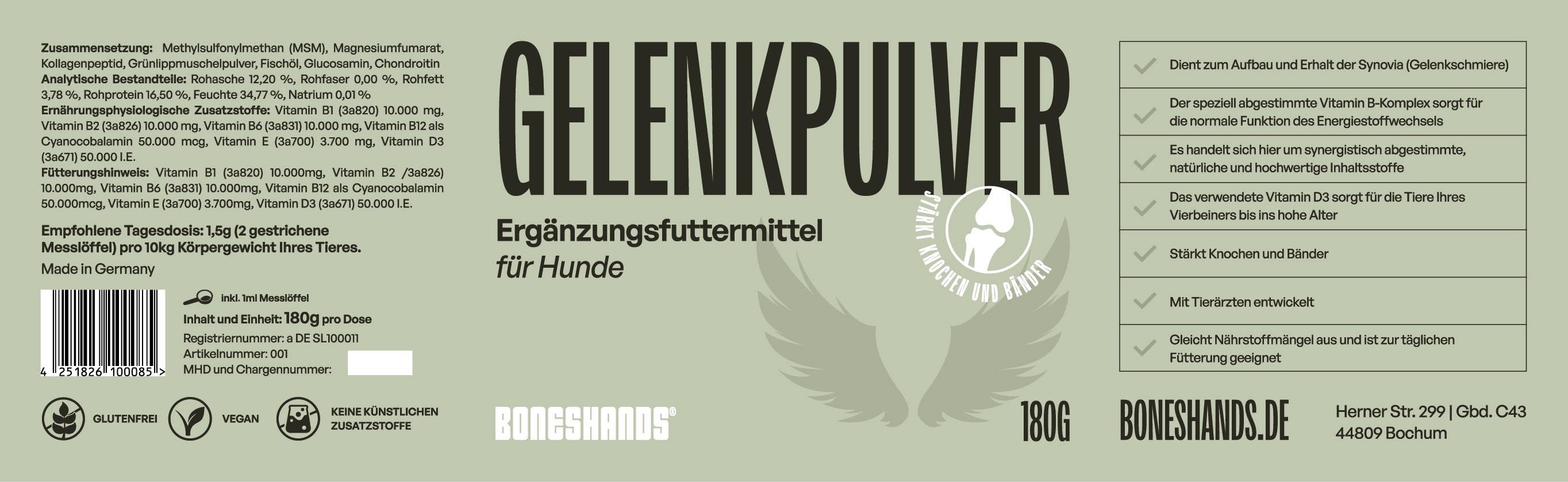 Gelenkpulver für Hunde und Katzen