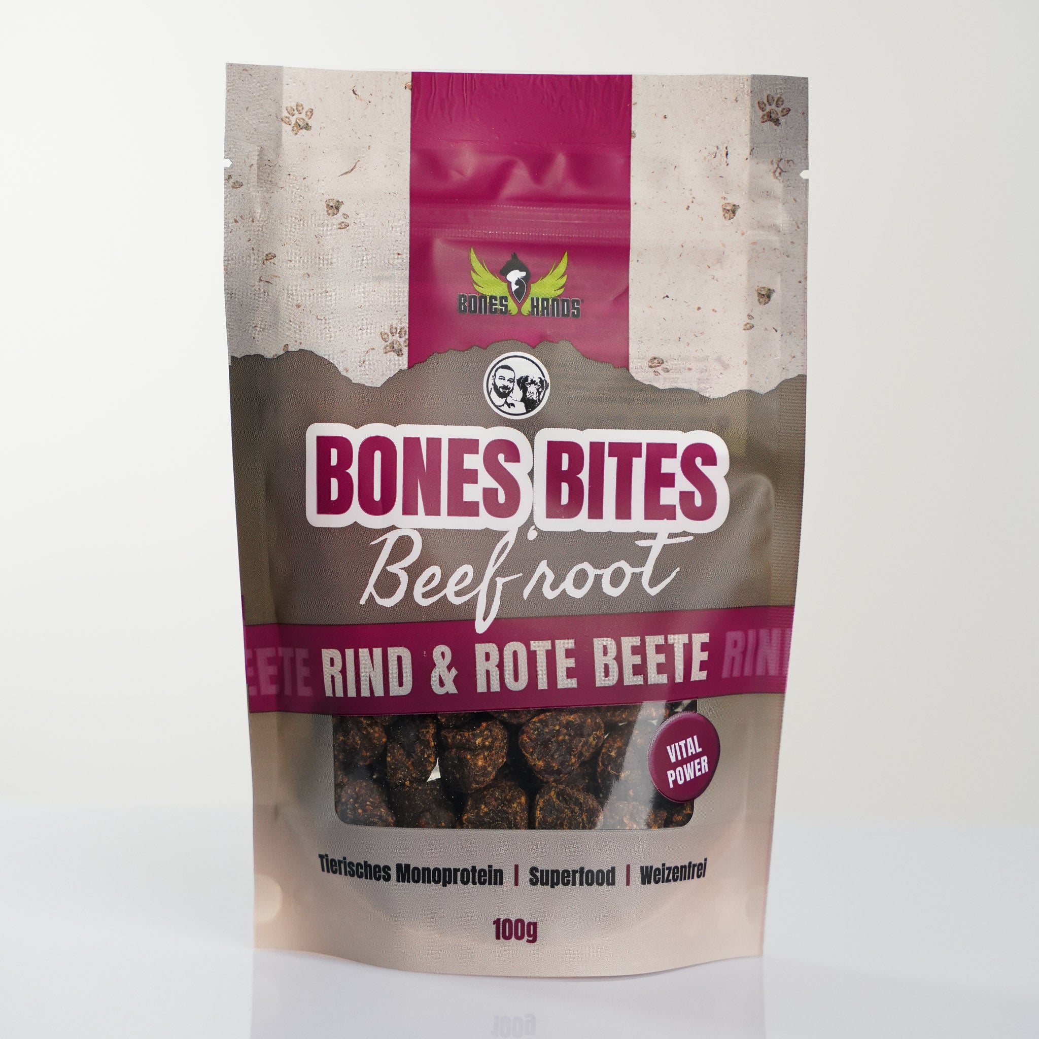 Bones Bites Hundeleckerlis Beef'root Rind und rote Beete