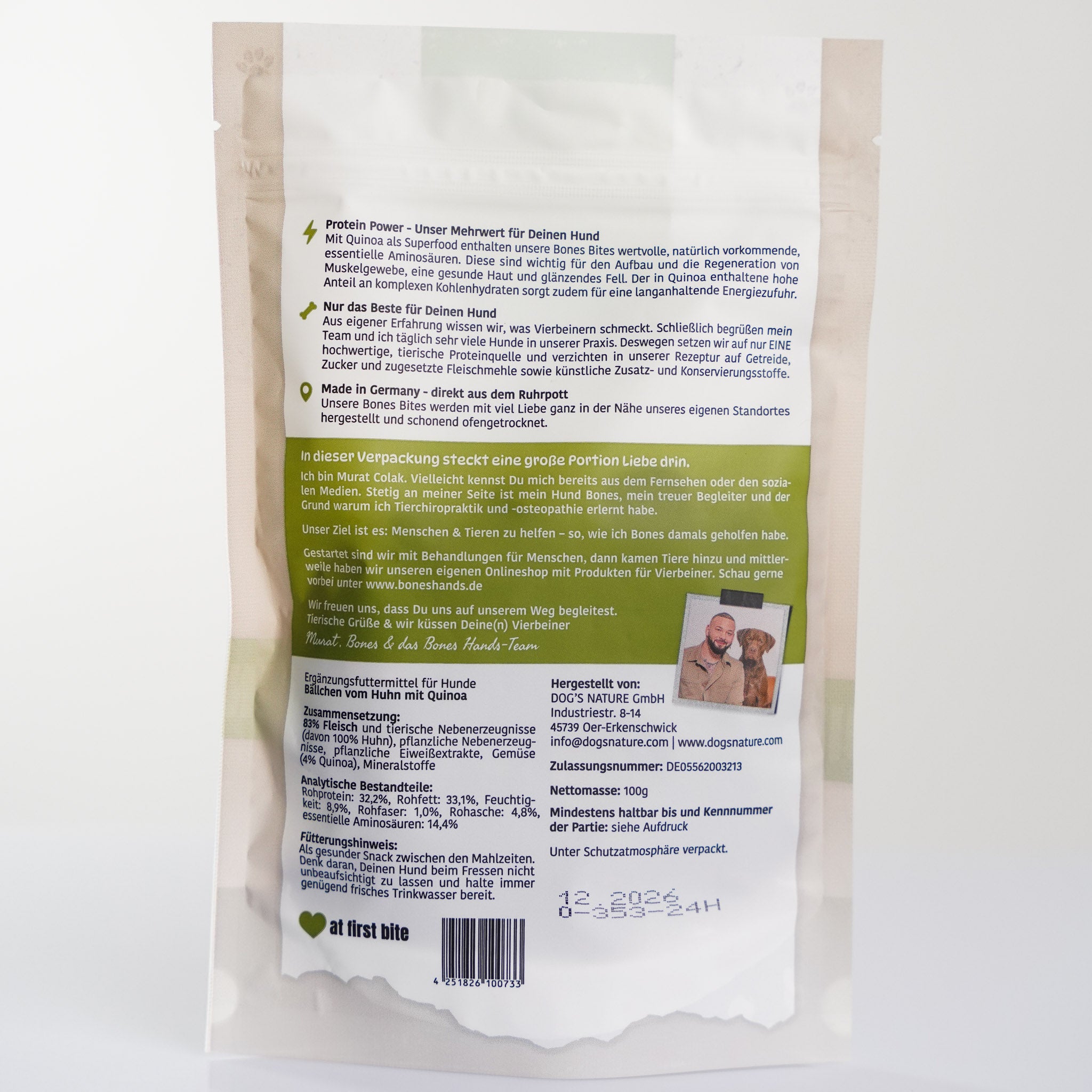 Bones Bites Hundeleckerlis Chick’inoa Huhn & Quinoa