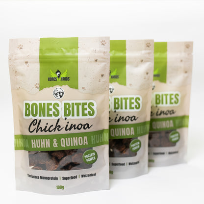 Bones Bites Hundeleckerlis Chick’inoa Huhn & Quinoa