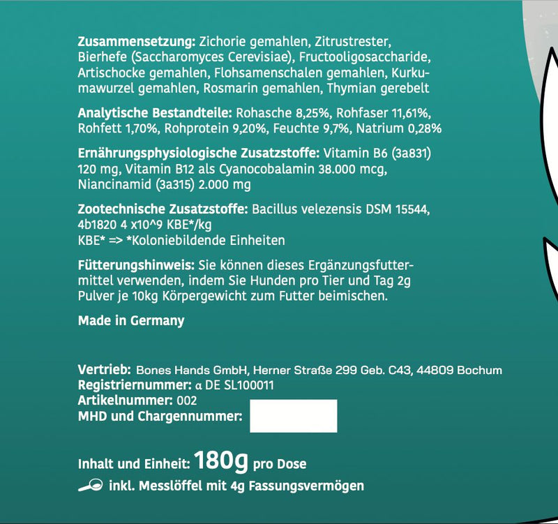 Magen/Darm Pulver für Hunde