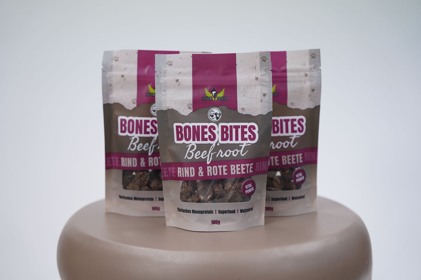 Bones Bites Hundeleckerlis Beef'root Rind und rote Beete